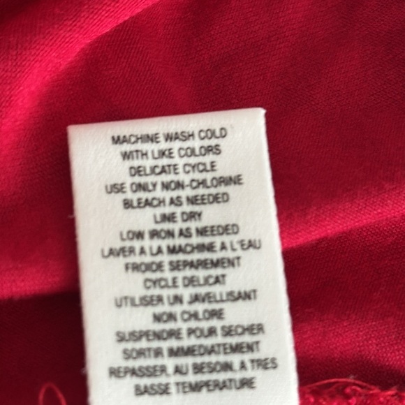 Maeve Red Pink Pleated Maxi Skirt Flowy Boho Size M L casual‎ Vacation Travel - Picture 7 of 9